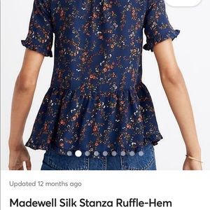 MADEWELL Stanza Silk Shirt